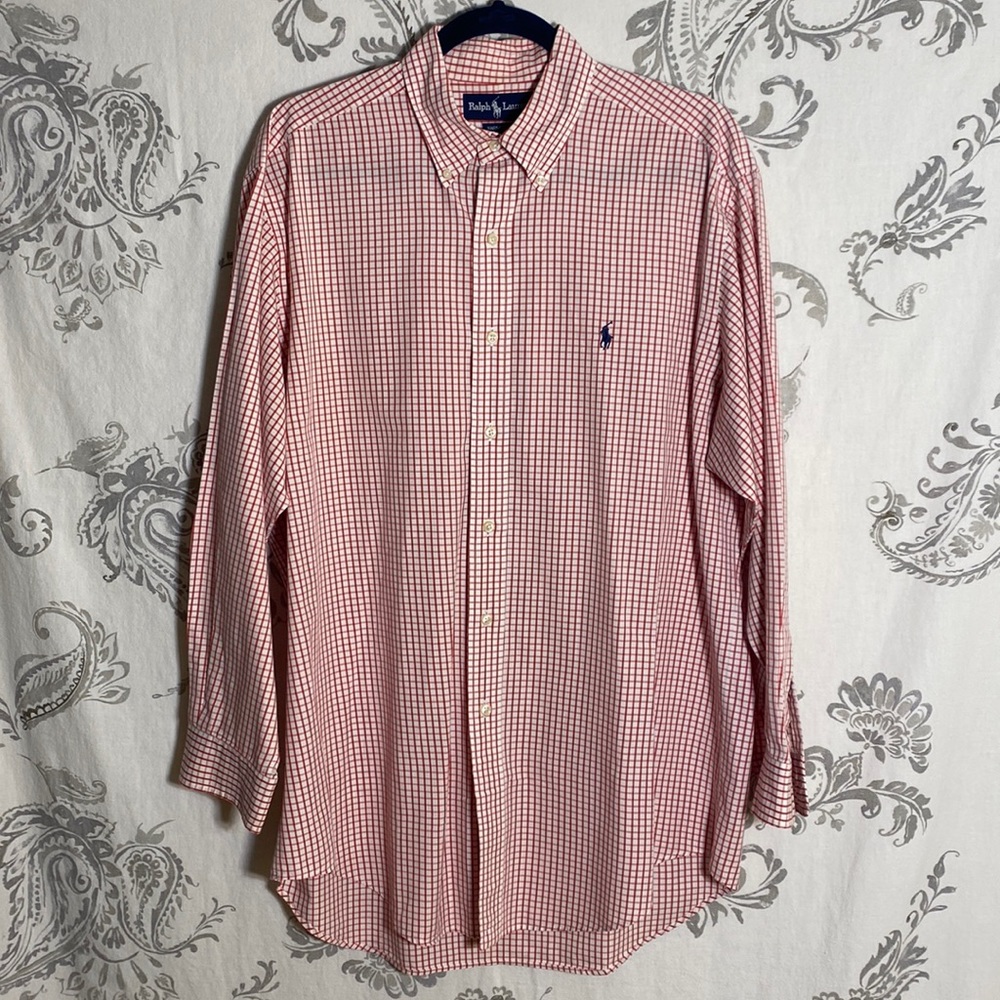 Raulf‎ Lauren Mens 32/33 long sleeve polo shirt